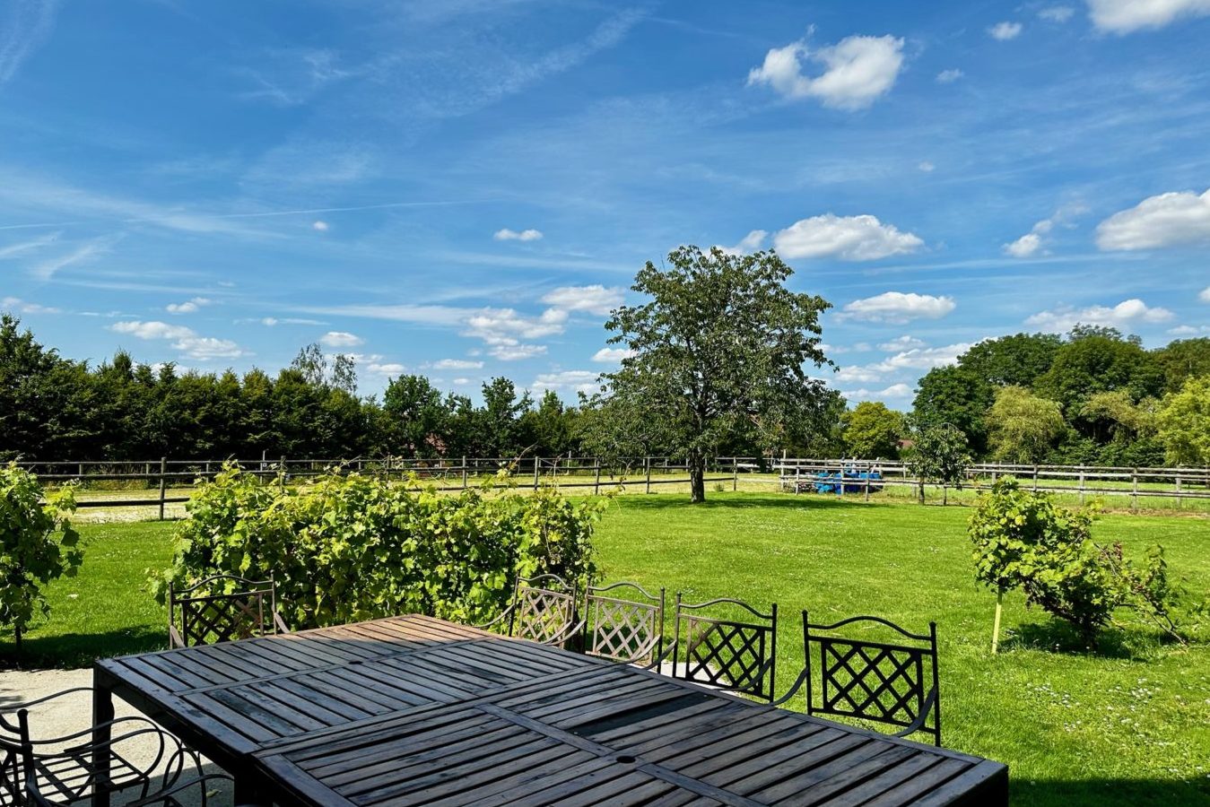 table et jardin oblique Zi Villa