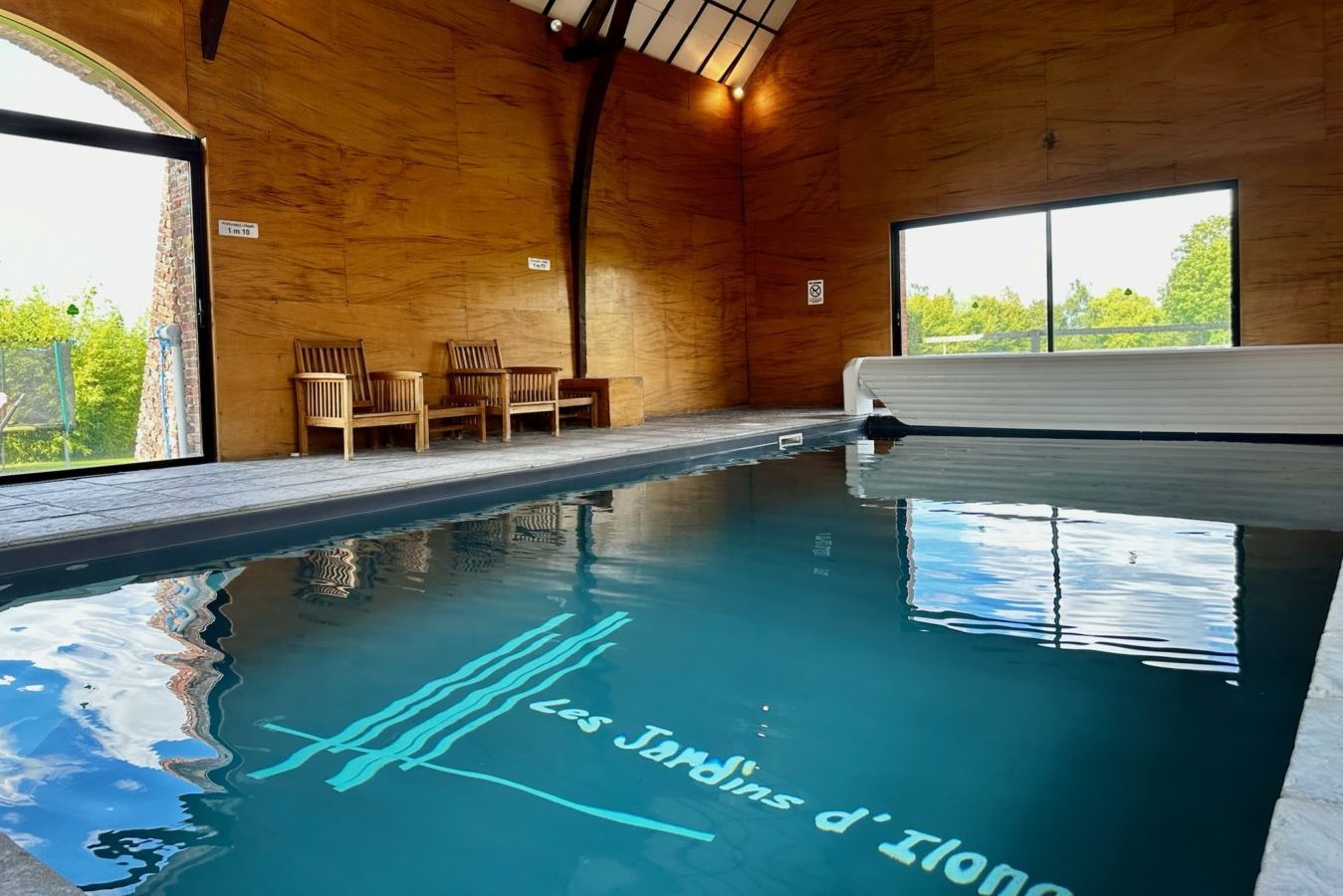 Piscine vue oblique